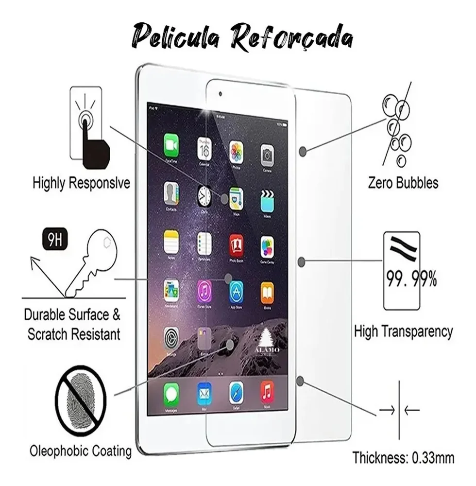 Imagem 4 de 4 do produto Pelicula De Vidro Para Galaxy Tab A9+ Plus X216 X215 X210