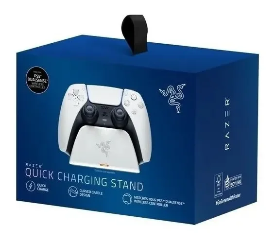 Imagem 3 de 3 do produto Suporte De Carregamento Rápido Razer Universal Para Playstation 5 White - Rc21-01900100-r3u1