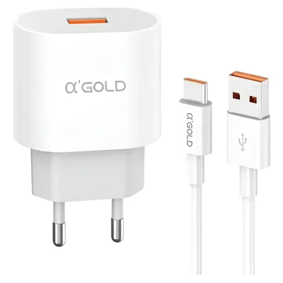 Carregador Tipo C Turbo 30w A'gold Compatível Iphone Android