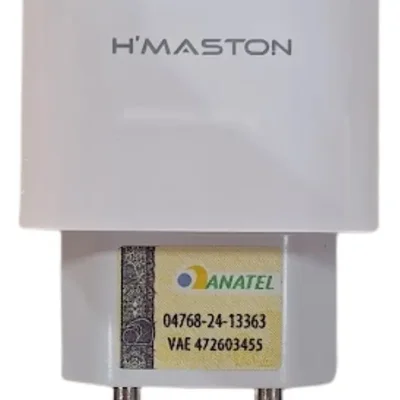 Fonte Turbo   H'maston Lr28-4 50w 2 Usb+usb-c Compatível Universal Carregador Rápido