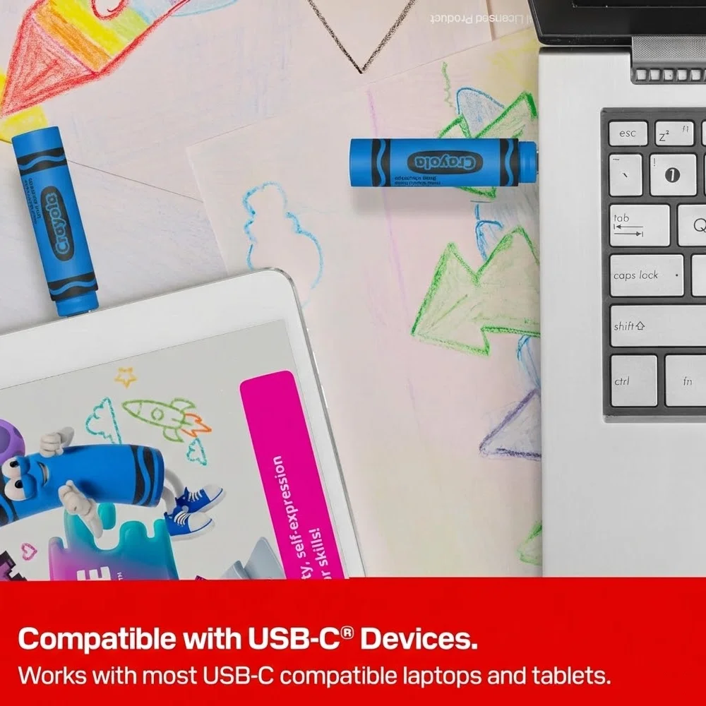 Imagem 5 de 5 do produto Pen Drive Sandisk Crayola 64gb Usb-c Memória Portátil Dados