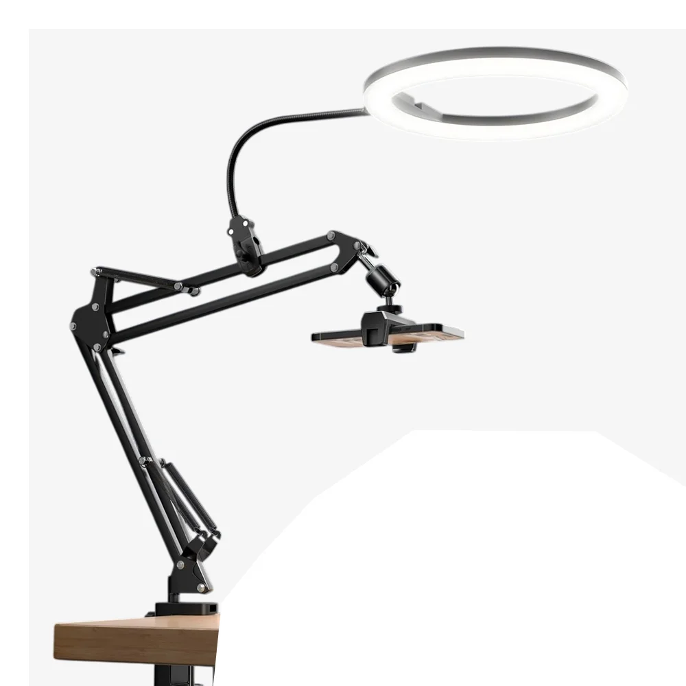 Ring Light LED 10 Pol. Ubeesize Tripé Mesa Suporte Celular Ring Light LED 10 Pol. Ubeesize Tripé Mesa Suporte Celular