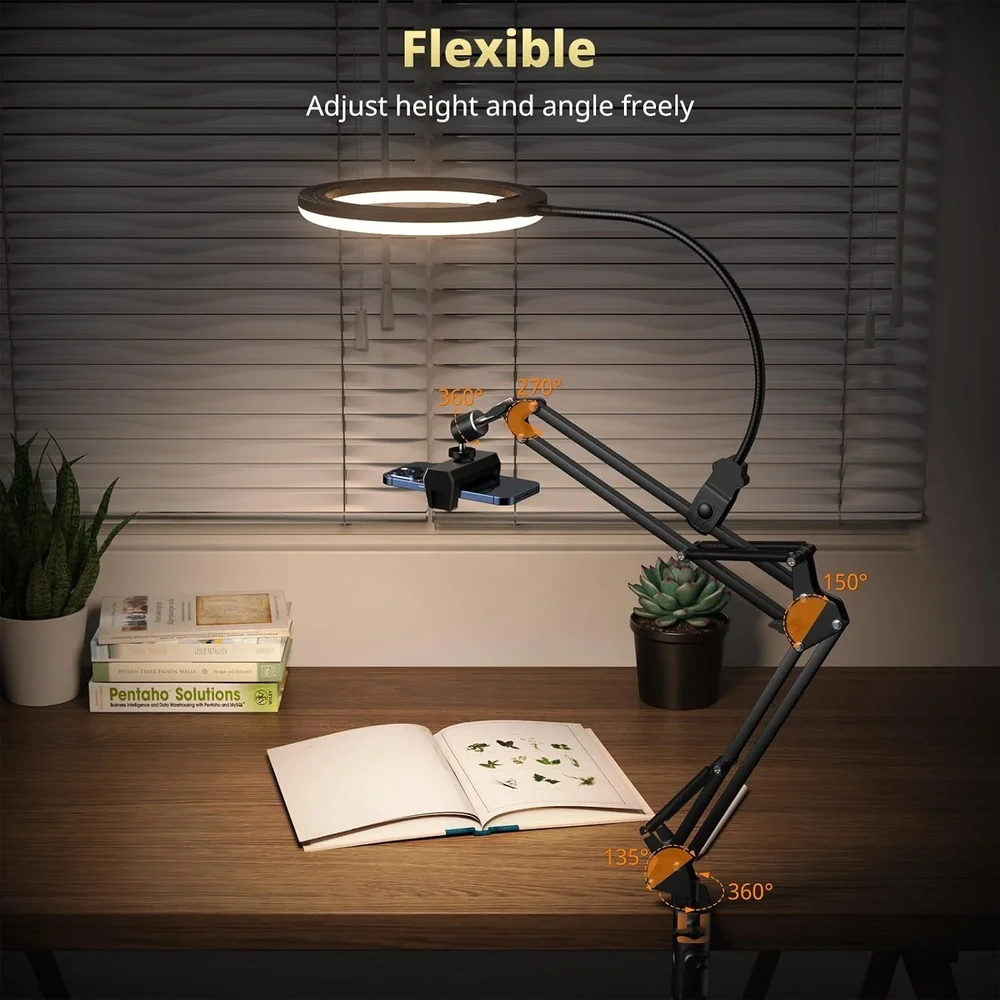 Ring Light LED 10 Pol. Ubeesize Tripé Mesa Suporte Celular Ring Light LED 10 Pol. Ubeesize Tripé Mesa Suporte Celular
