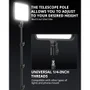 Kit Iluminação LED Vídeo Ubeesize 2 PCs Tripé 165cm Celular