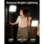 Kit Iluminação LED Vídeo Ubeesize 2 PCs Tripé 165cm Celular