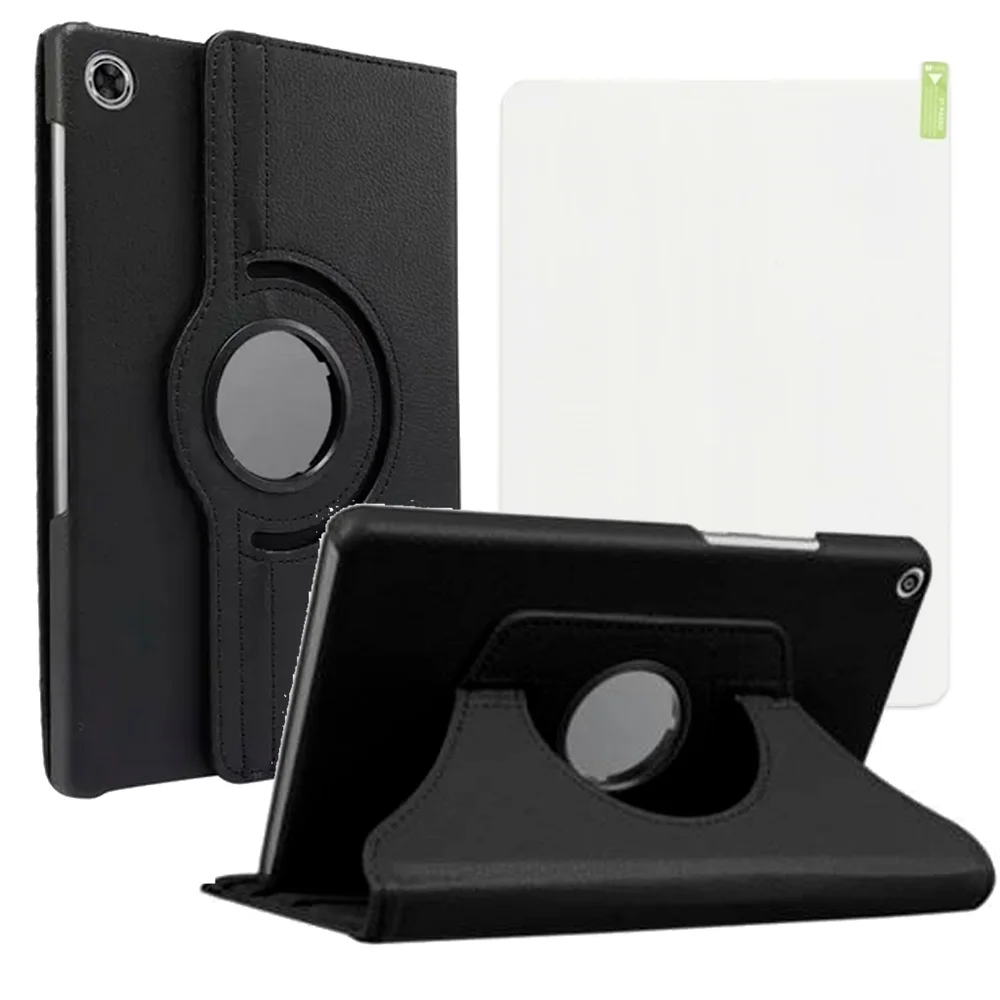 Imagem 4 de 5 do produto Kit Capa Giratória + Película De Vidro Para Samsung Galaxy Tab A9 8.7''