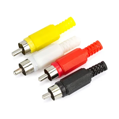 Plug Rca  Vermelho Vermelho
