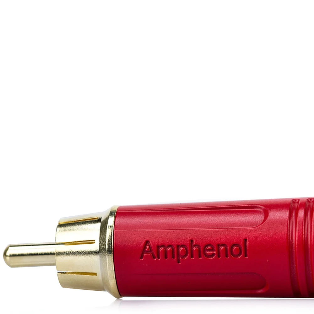 Imagem 2 de 2 do produto Plug Rca Macho Acpr-red, Vermelho - Amphenol