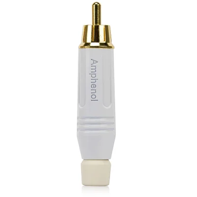 Plug Rca Macho Acpr-wht, Branco - Amphenol