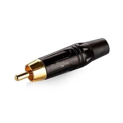 Conector Rca Linha Gold - Preto - Cirilo Cabos
