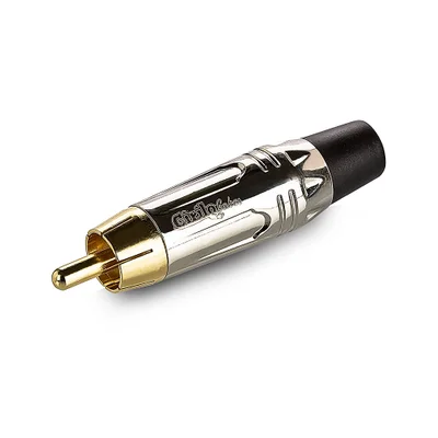 Conector Rca Linha Gold - Prata - Cirilo Cabos