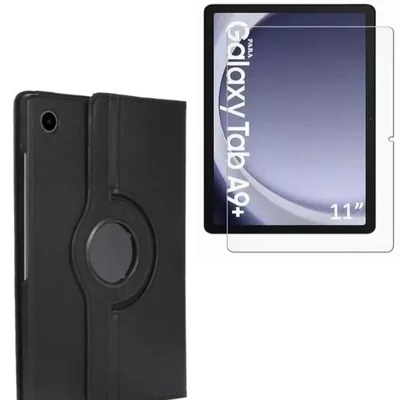 Capa Giratória + Película Vidro Para Tablet Samsung Galaxy A9 Plus