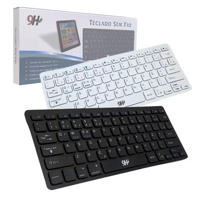 Teclado Sem Fio Ultra Fino Portátil Bluetooth Forte Distancy
