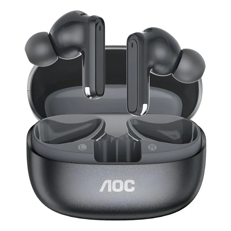 Imagem 1 de 4 do produto Fone De Ouvido Bluetooth Aoc Act1511 Sem Fio Com Microfone Cor Preto