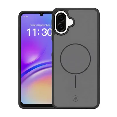 Capa Case Capinha Para Samsung Galaxy A17 - Magsafe Wave Fumê - Preta - Gshield