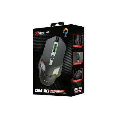 Mouse Gamer Optico Xtrike-me Gm-110 Com Fio Usb RGB 3600dpi