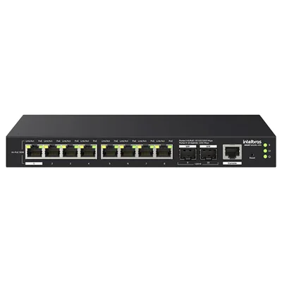 Switch Intelbras Gerenciável Hi-poe 8 Portas Gigabit E 2 Portas Sfp Smart S2110g-hpa - 4760134