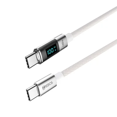 Cabo Celular Usb-c 1.0m Hrebos Premium LED Cb-371c