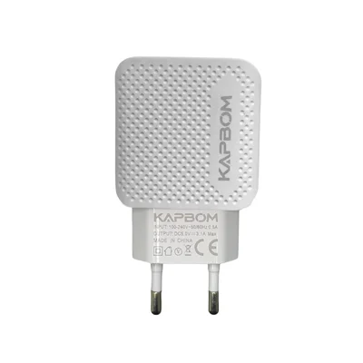 Fonte Carregador 3.1a Fast Charger  Qc 3.0 Duas Porta Usb Kapbom Ka-373