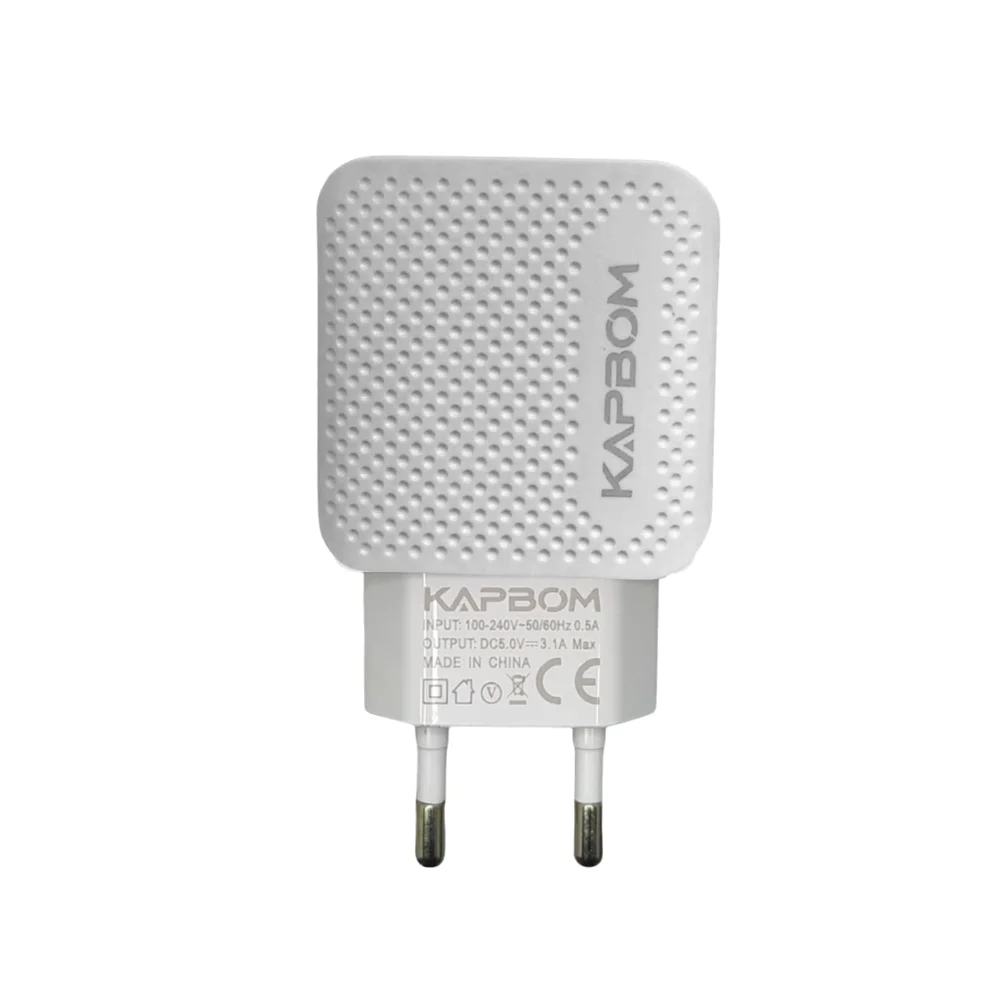 Fonte Carregador 3.1a Fast Charger  Qc 3.0 Duas Porta Usb Kapbom Ka-373
