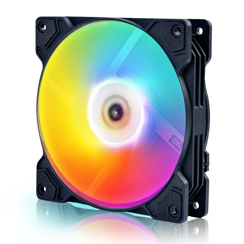 Cooler Para Gabinete Round5 Cyclone Fw Black Rainbow 120mm - 7496 5