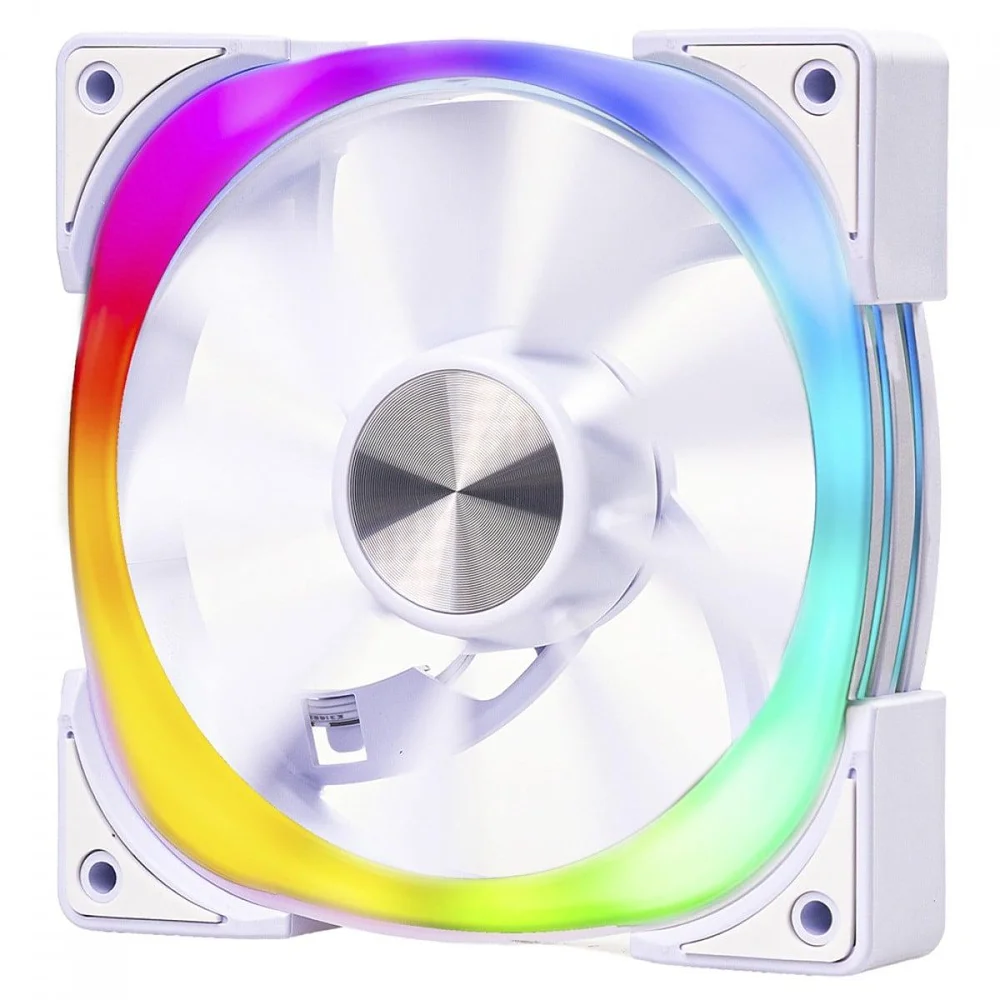 Imagem 4 de 4 do produto Cooler Para Gabinete Round5 Jetta White, ARGB, 120mm, Pwm, Branco, R5-jetta-fw-w-2239