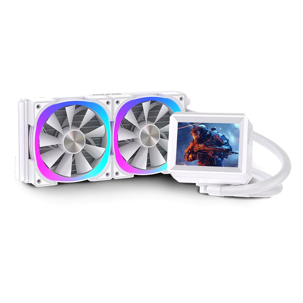 Imagem 2 de 5 do produto Water Cooler Round5 Notus White ARGB 240mm - 7503