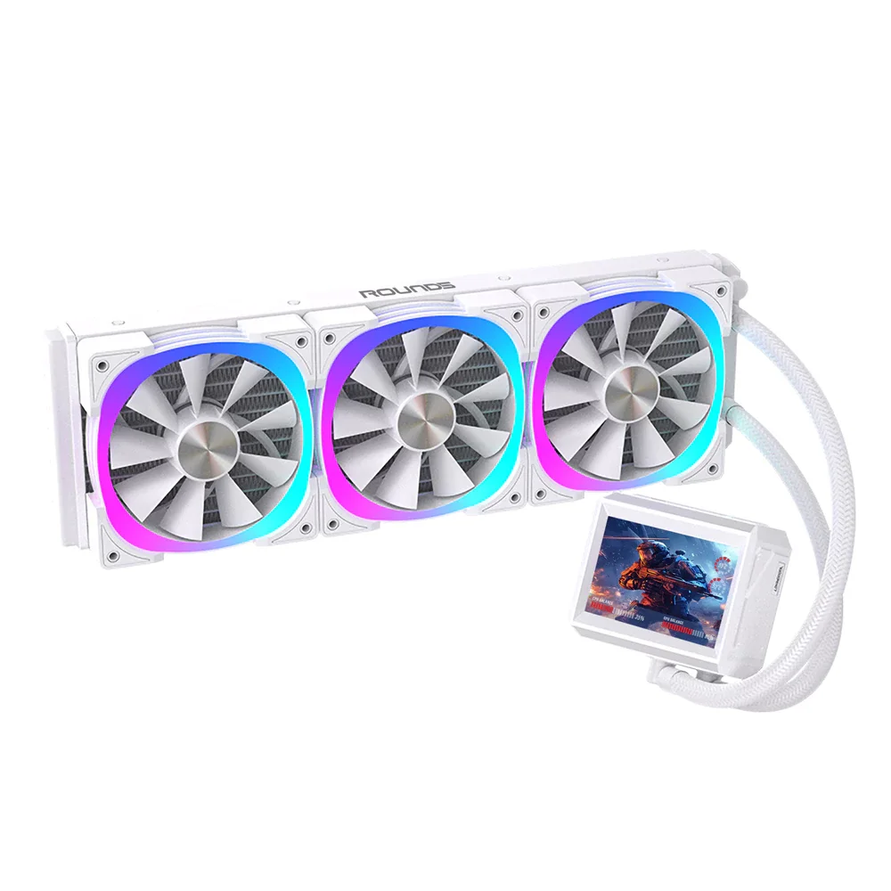 Imagem 3 de 5 do produto Water Cooler Round5 Notus White ARGB 360mm - 7501