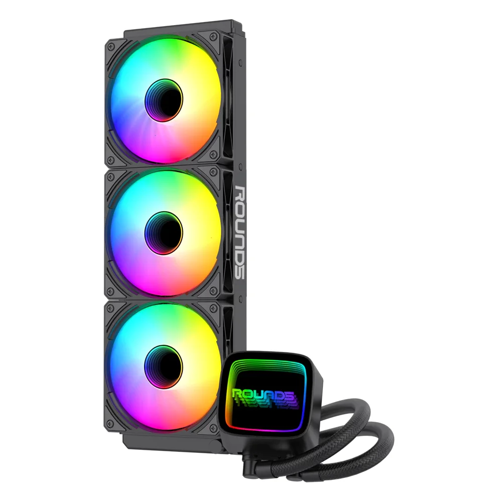 Imagem 3 de 5 do produto Water Cooler Round5 Eurus Black ARGB 360mm - 7506