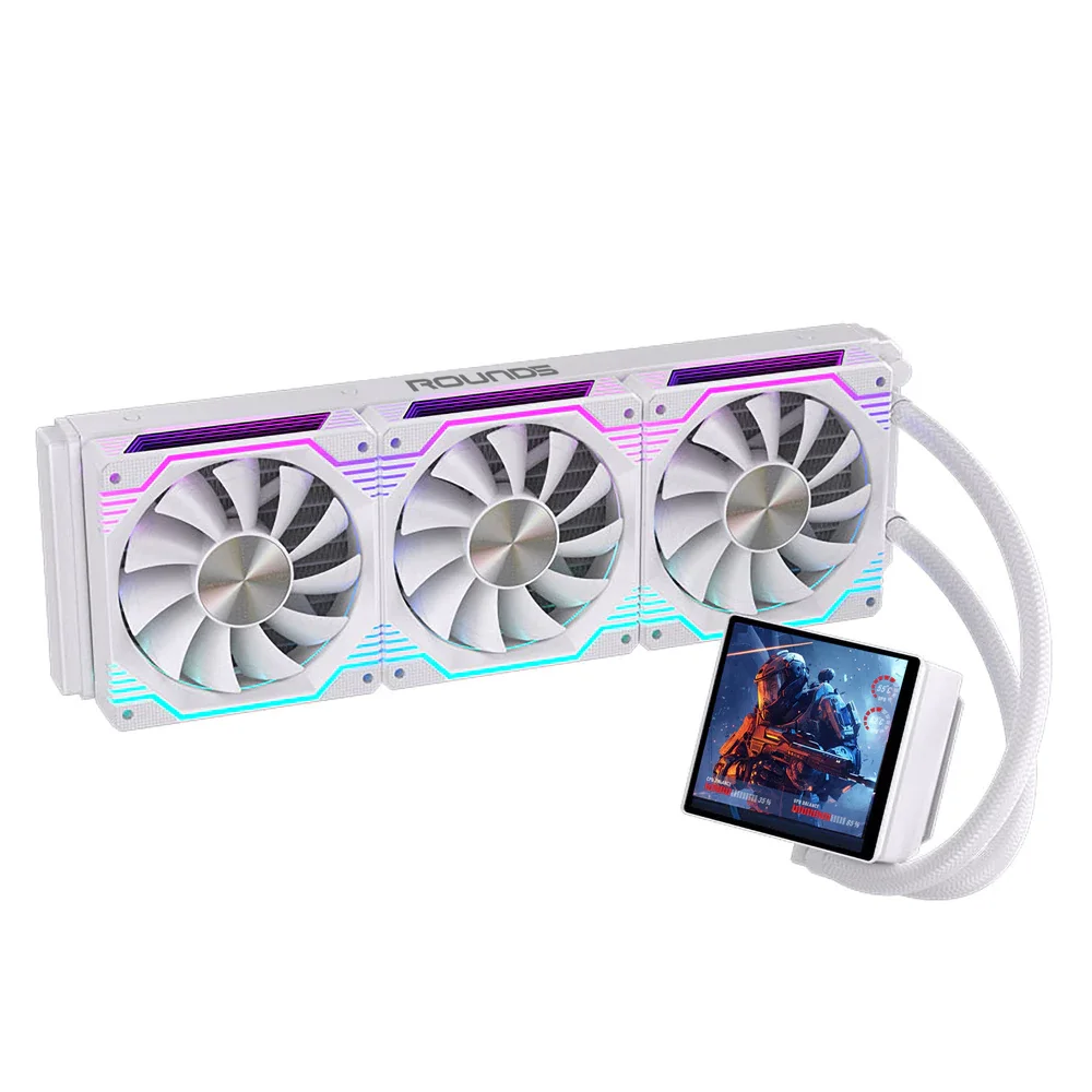 Imagem 2 de 4 do produto Water Cooler Round5 Zephyro White ARGB 360mm - 7497