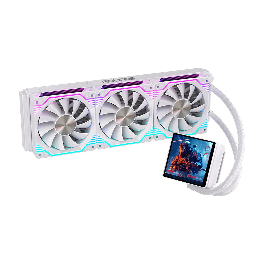 Imagem 3 de 4 do produto Water Cooler Round5 Zephyro White ARGB 360mm - 7497