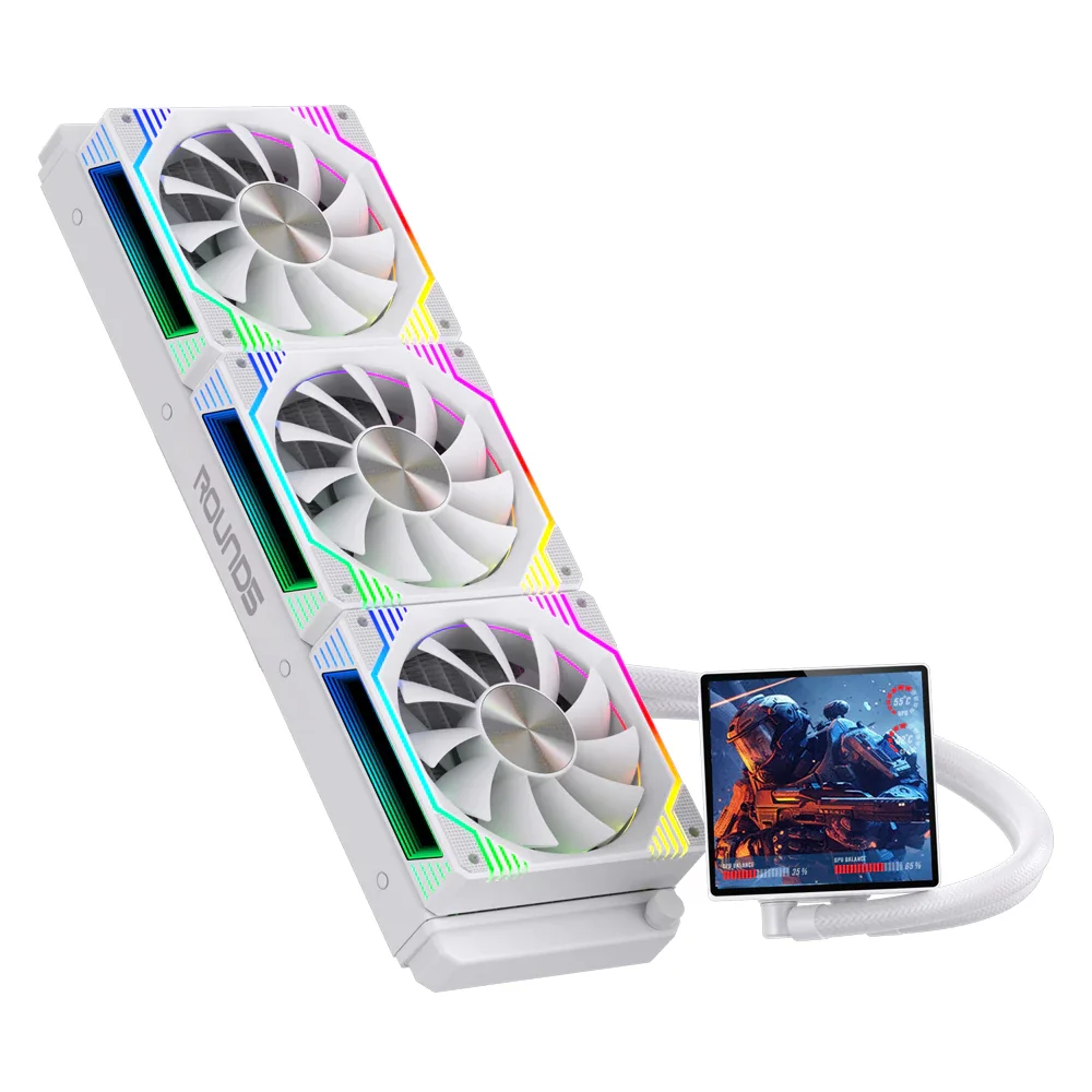 Imagem 4 de 4 do produto Water Cooler Round5 Zephyro White ARGB 360mm - 7497