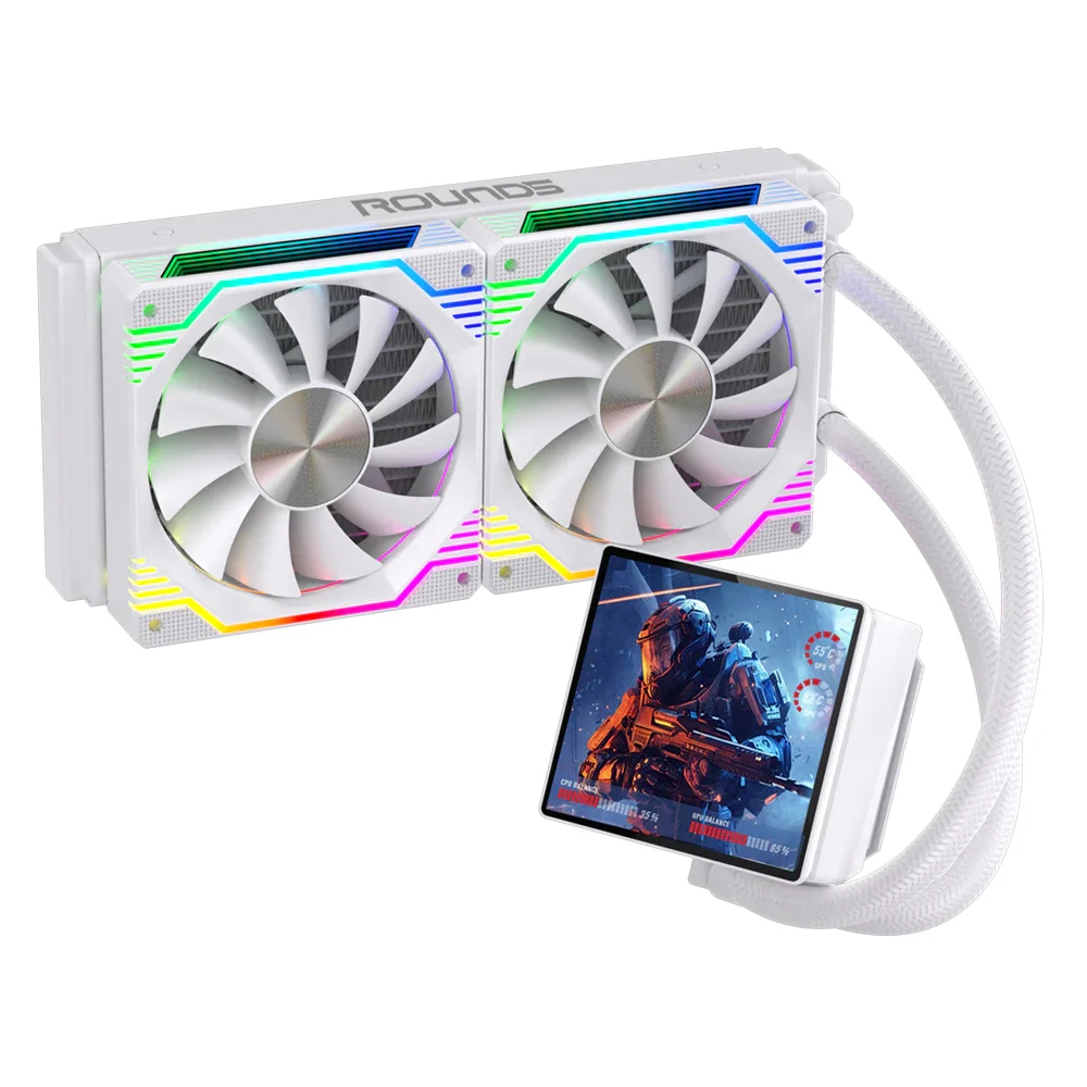 Imagem 2 de 4 do produto Water Cooler Round5 Zephyro White ARGB 240mm - 7499