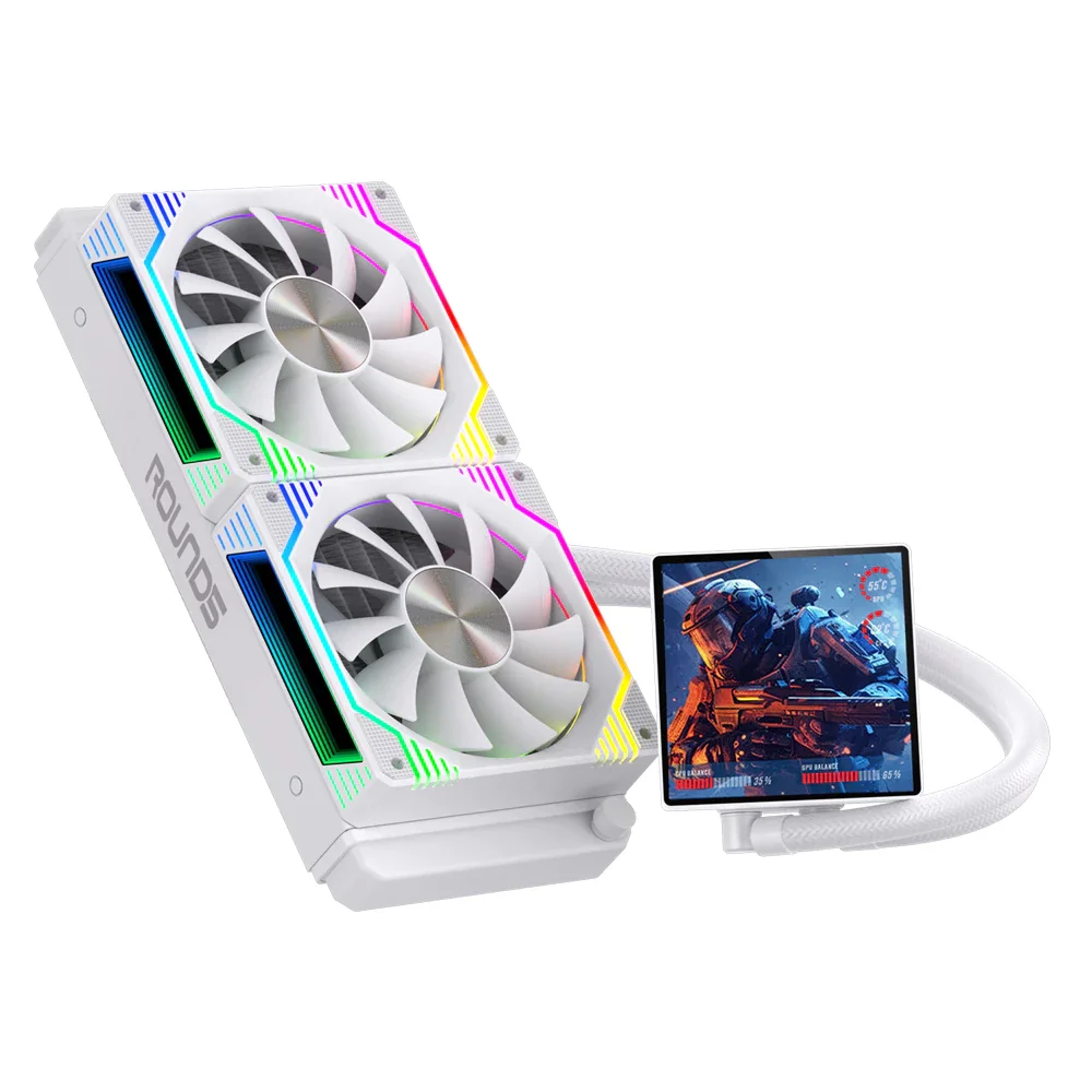 Imagem 4 de 4 do produto Water Cooler Round5 Zephyro White ARGB 240mm - 7499