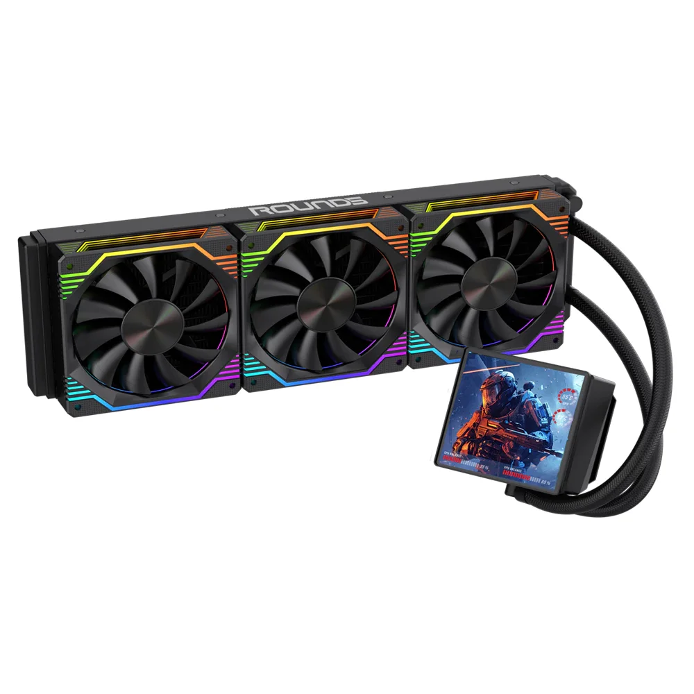 Imagem 3 de 5 do produto Water Cooler Round5 Zephyro Black ARGB 360mm - 7498