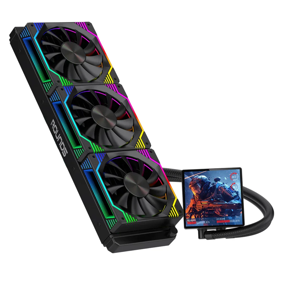 Imagem 4 de 5 do produto Water Cooler Round5 Zephyro Black ARGB 360mm - 7498
