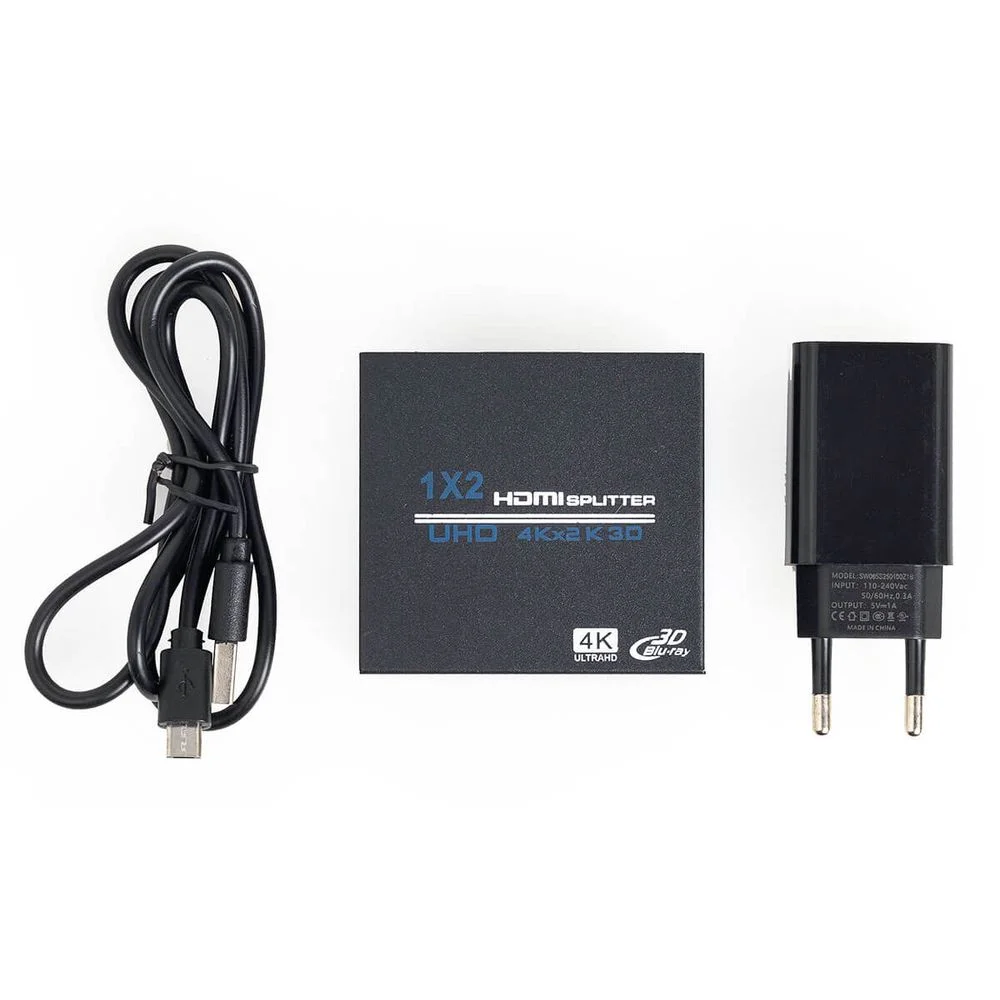Imagem 3 de 5 do produto Splitter HDMI 1x2 4k, 1 Entrada E 2 Saídas