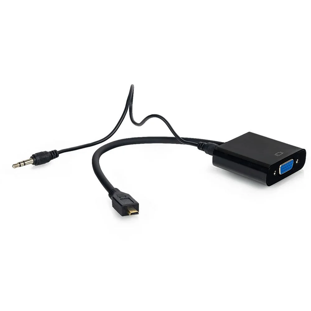 Imagem 2 de 4 do produto Cabo Adaptador Micro HDMI Para Vga - Cirilo Cabos