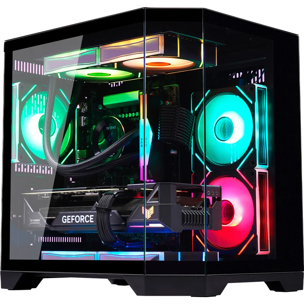 Imagem 5 de 5 do produto Gabinete Gamer Aquário K-mex Ângulo Cg-01kv, Painel Duplo Frontal Em Vidro Temperado, Usb 3.2, Micro-atx, Preto - Cg01kvrh001cb0x