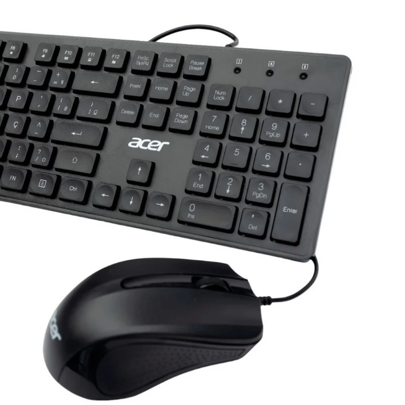 Imagem 2 de 4 do produto Kit Teclado Mouse Usb Acer Office Abnt2