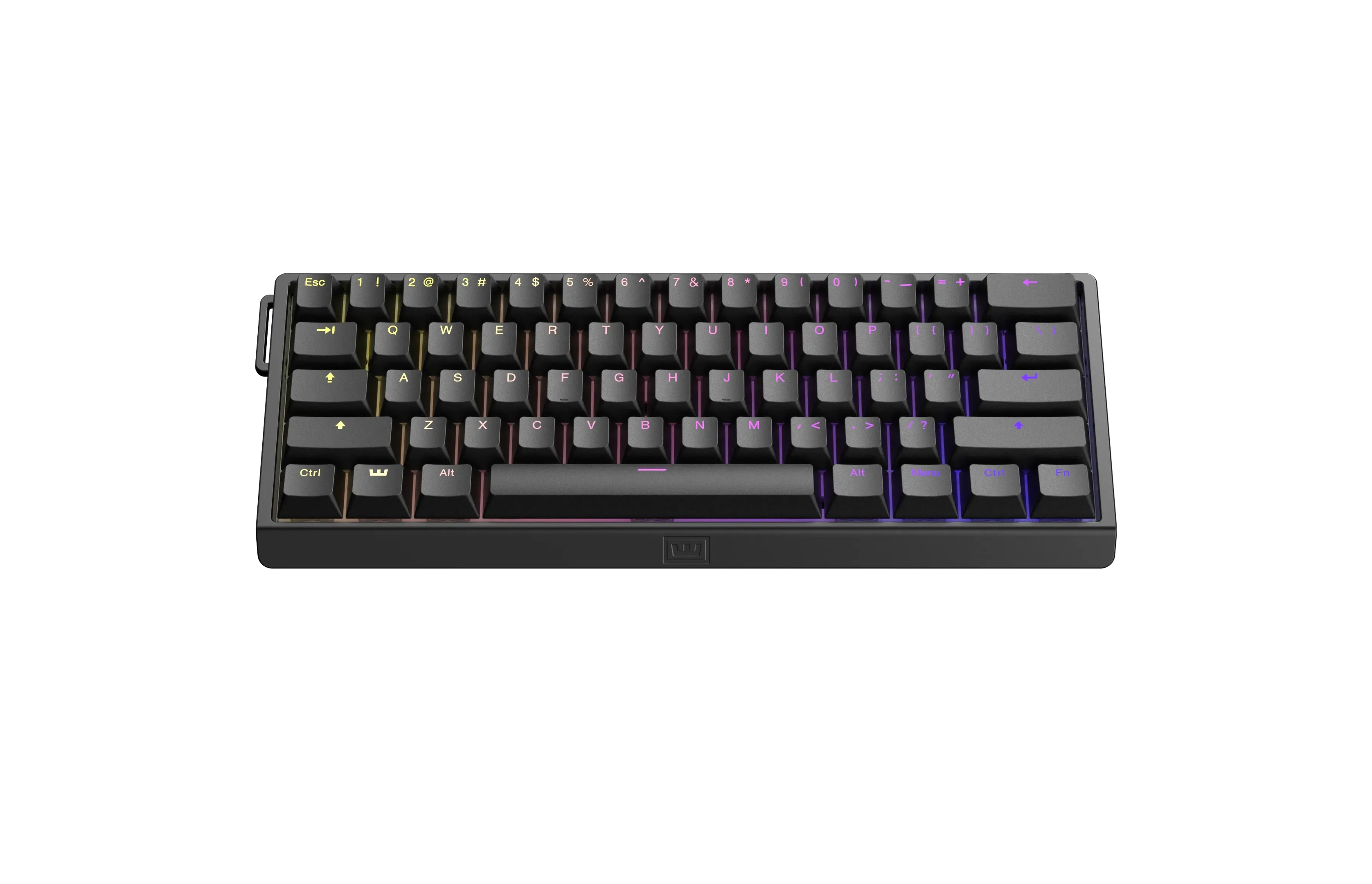 Teclado Mecânico Gamer Wooting 60he V2,lekker Tikken, RGB, Layout 80%, 8khz
