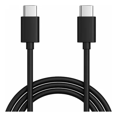 Cabo Tipo C Carregador E Dados Ponta Dupla 1m 3a 20v 60w 2 Pontas Usb-c (preto)