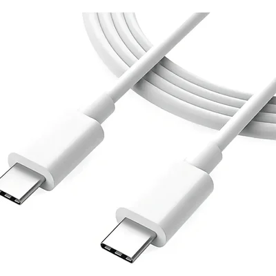 Cabo Usb Tipo C Nas 2 Pontas Xaomi Carregamento Turbo Xiaomi Cor Branco