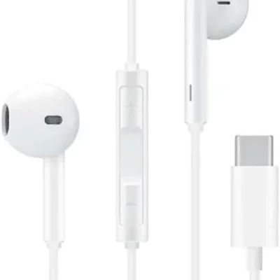 Fone De Ouvido Com Fio Premium Tipo-c, 4ª Geração, Anti-ruído (99,15%), Cabo De Tecido Antitramado, Branco – Compatível Com Samsung, Motorola, Lg E Sm