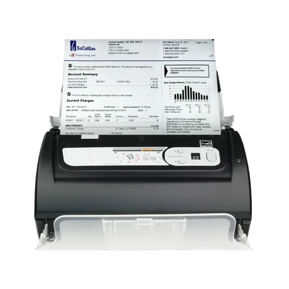 Imagem 2 de 2 do produto Scanner Plustek Smartoffice Ps186, 25ppm, Duplex