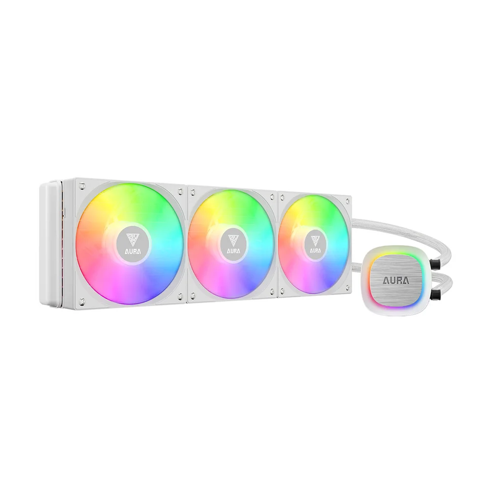 Imagem 4 de 5 do produto Water Cooler Gamdias Aura Gl 360 V2 Wh ARGB 360mm Amd/intel Branco