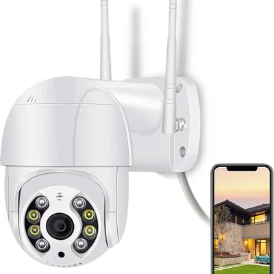 Câmera De Segurança Wi-fi Externa À Prova D'água Full Hd Gira 360 Bivolt