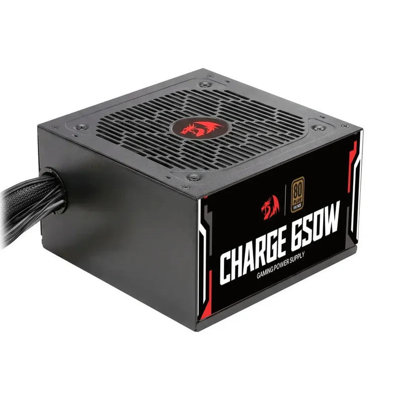 Imagem 4 de 4 do produto Fonte PC 650w Redragon Charge 80 Plus Bronze, Capacitores 100% Japoneses, Frc-650w