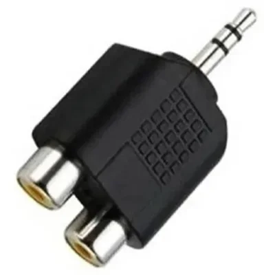 - Adaptador P2 Para 2 Rca - Kit Com 2 Peças Áudio Som