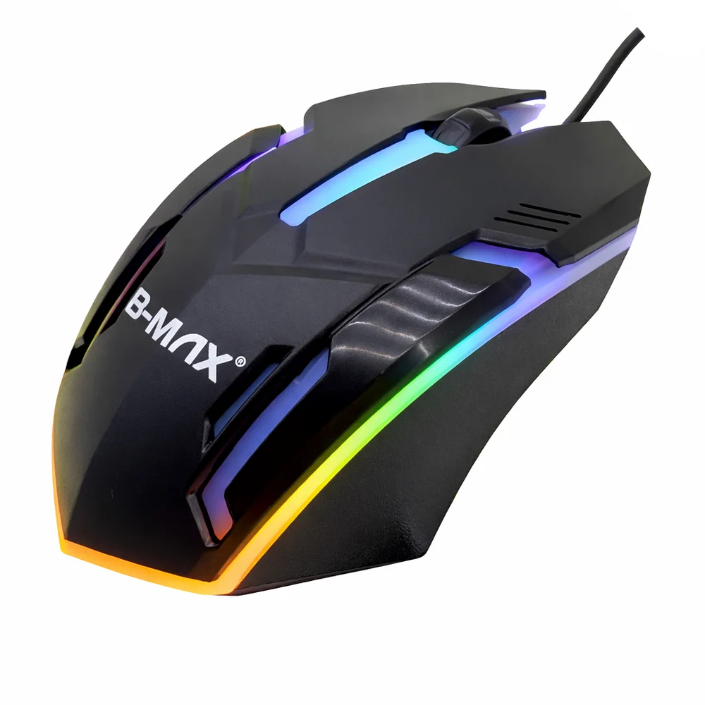 Mouse Gamer Usb LED RGB 1000dpi B-max Para Jogos PC Notebook Mouse Gamer Usb LED RGB 1000dpi B-max Para Jogos PC Notebook